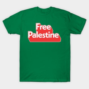 Free Palestine / Retro Style Design T-Shirt